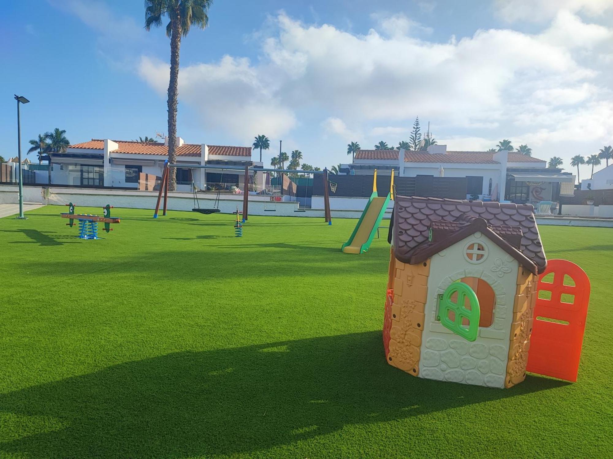 Bungalow Maspalomas Golf Con Jacuzzi, Piscina Y Jardin San Bartolomé Eksteriør billede
